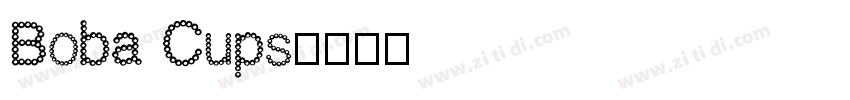 Boba Cups字体转换
